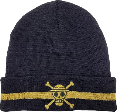 Straw Hat Skull Watchmen Knit Beanie 