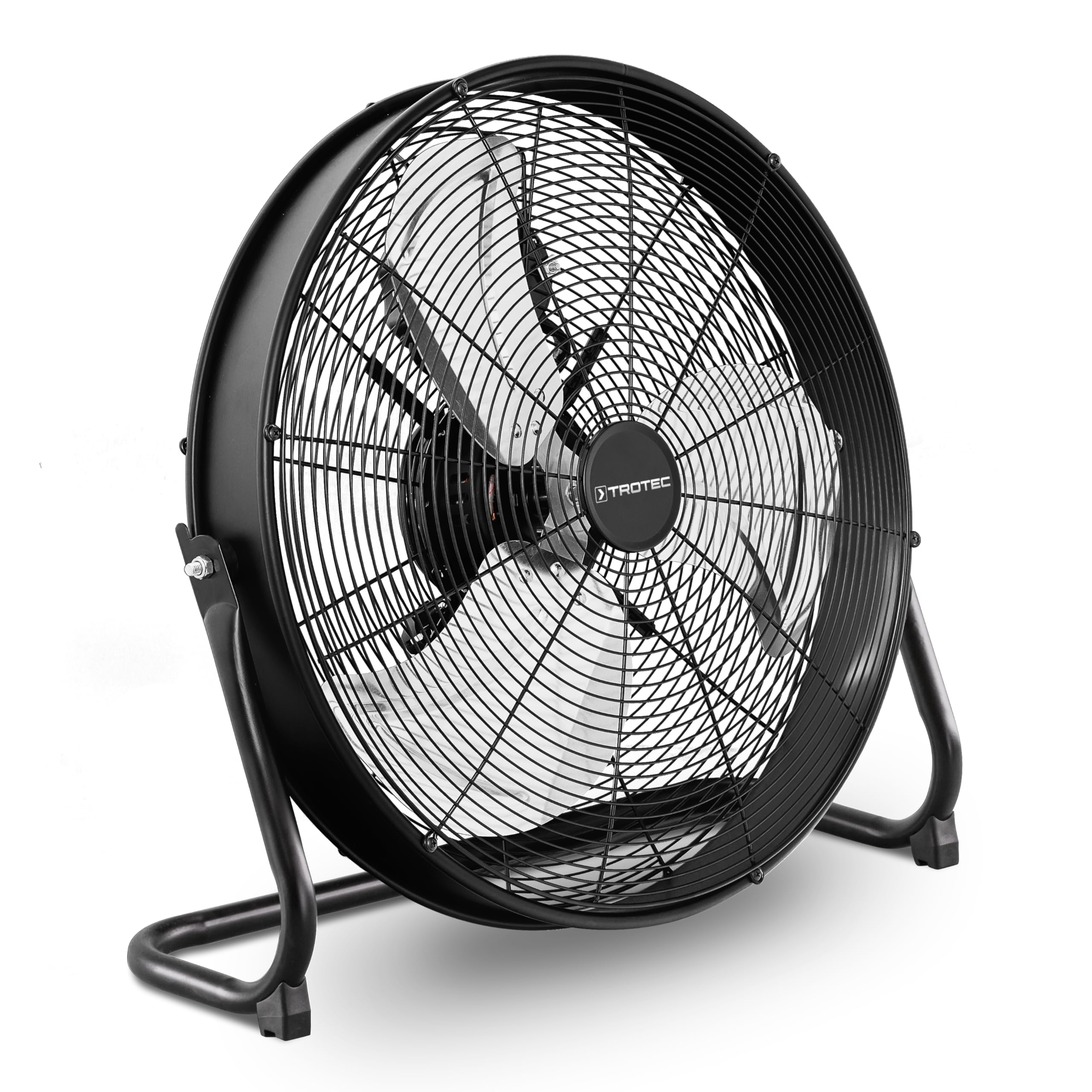 TROTEC Ventilateur de sol TVM 20 D | Puissance de 120 watts | 3 niveaux de vitesse | Tête du ventilateur inclinable à 180° | Diamètre des pales 50 cm