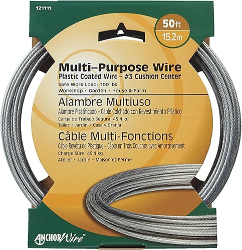 Hillman Clothesline Wire 50' Tarjeta galvanizada