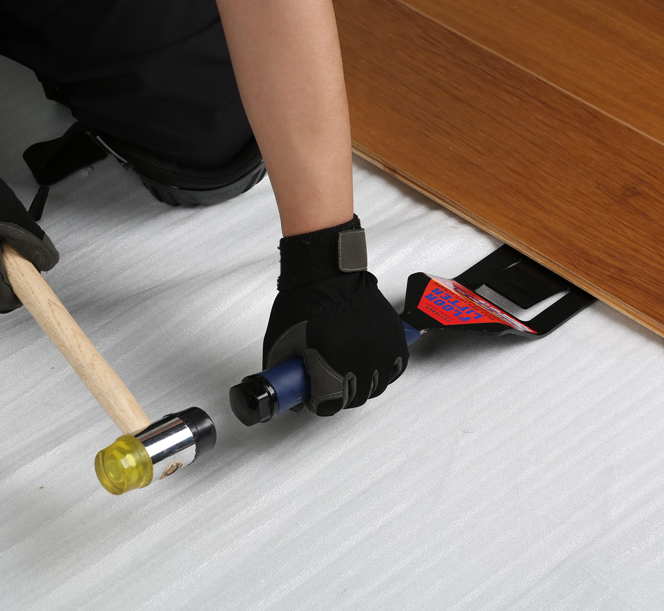 CUTTEREX FLAT - Rodilleras para todos los trabajos de rodillas, almohadillas profesionales para rodillas, resistentes y con diseño de protección para pisos, jardinería, cómodas y duraderas,