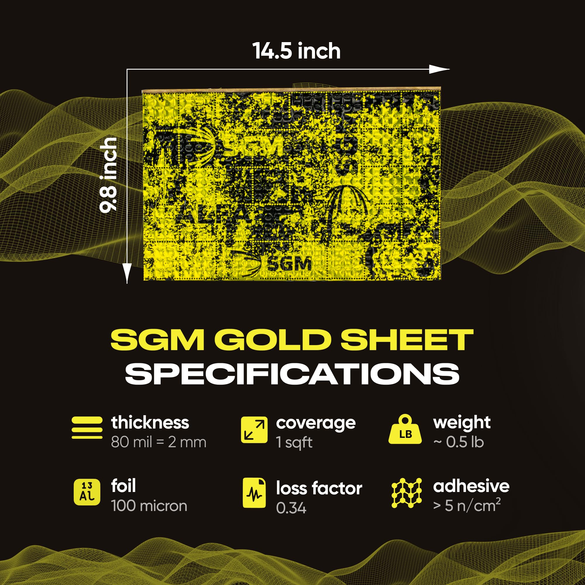 SGM Automotive Soundproofing Kits