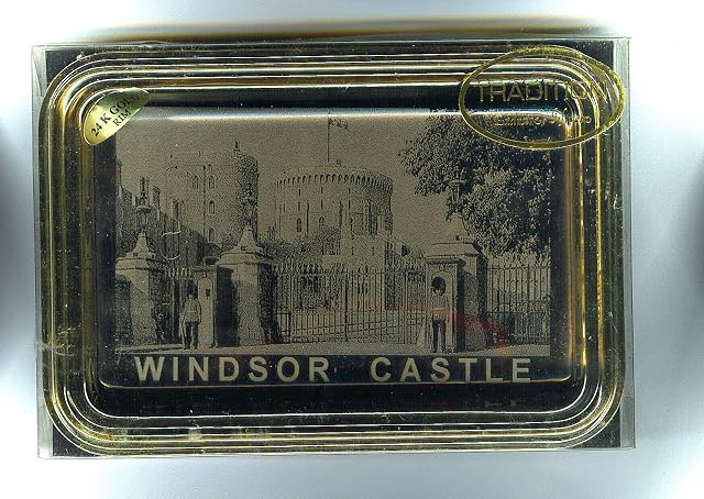Souvenir Dish Windsor Castle 24ct Gold