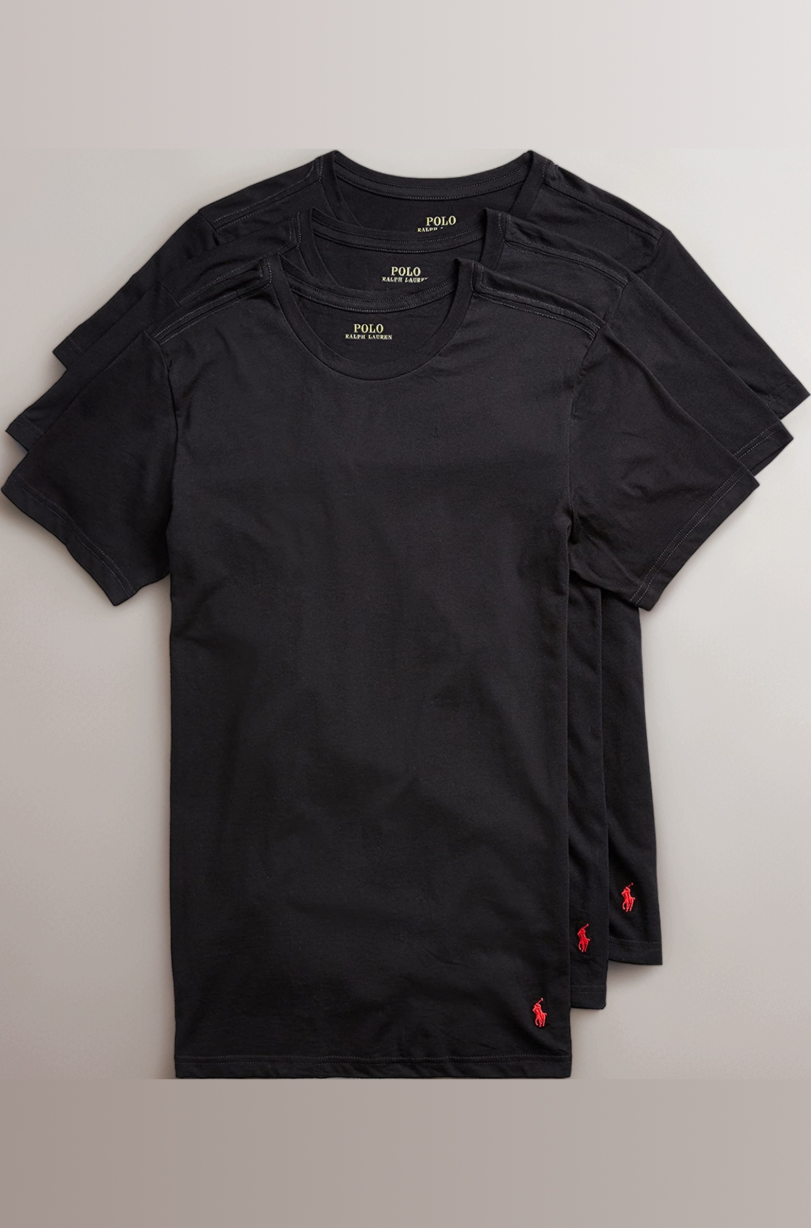 Men's Slim Fit Cotton Crew Undershirts 3-Pack