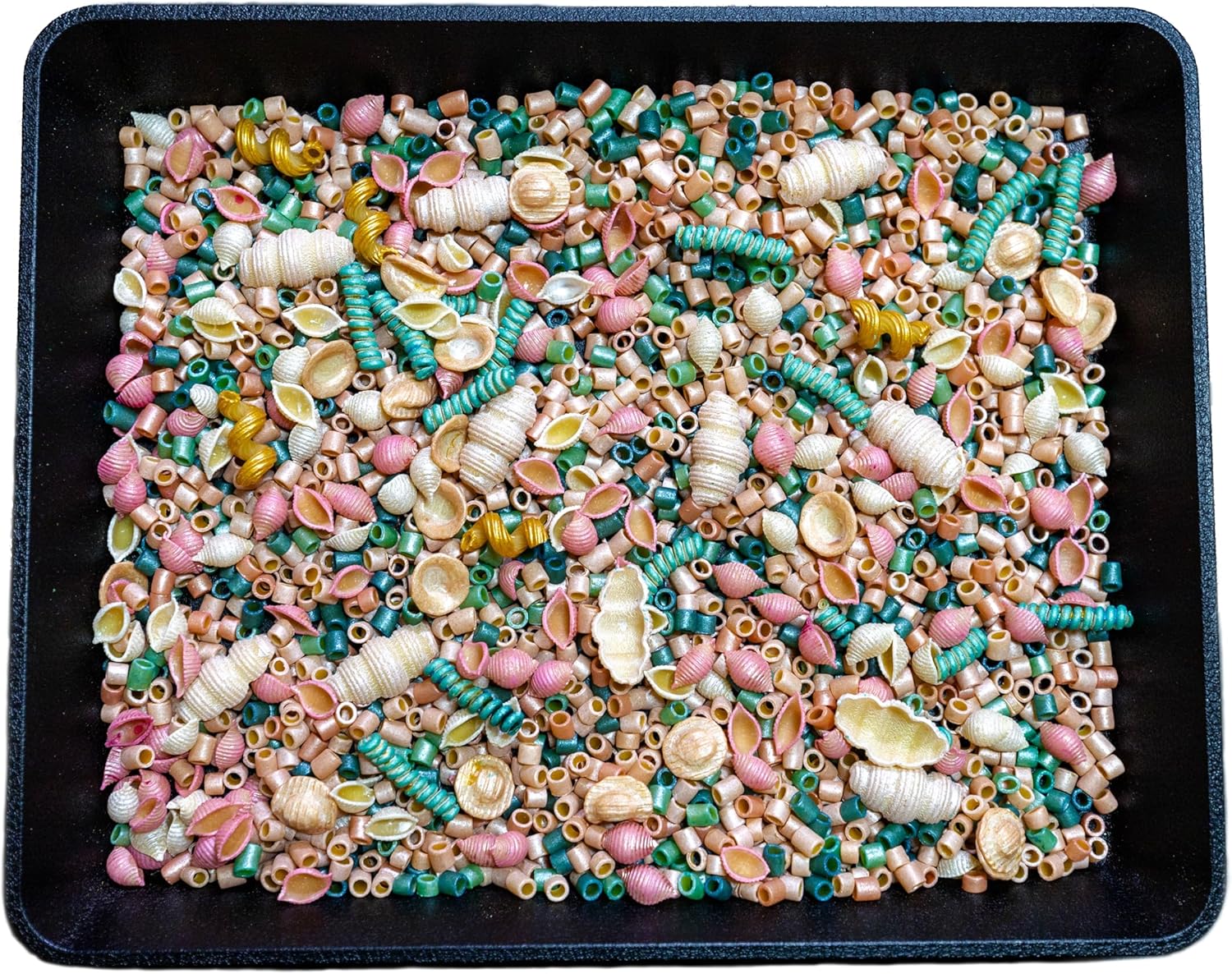 Open Ended Toys: Ocean Sensory Bin Filler, Sensory Filler, Sensory Pasta, Sensory Table, Sensory bin Tools, Sensory bin Toys, Arts and Crafts (8 Cups)