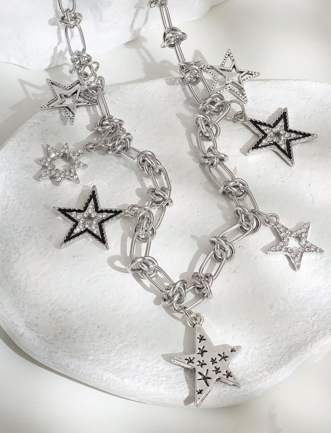 OJERRY Grunge Star Pendant Choker Stainless Steel Necklace Punk Y2K Aesthetic Jewelry for Girls Women - Image 6