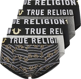 True Religion Mens Underwear 5 Pack Mens Briefs Soft Cotton