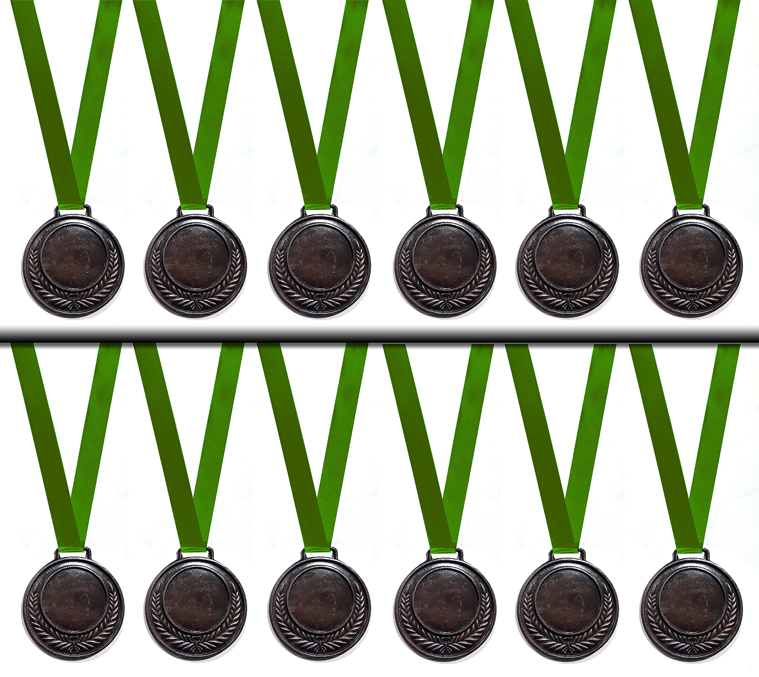 BE WIN Sports Medal Dia 2" in Medal for School COMPETETION Medals/Sports COMPETETION Medals/Medals for Any Event/Cricket Medals/Volley Ball Medals/Throw Ball Medals (Brown Medal, Set of 12 Pcs)