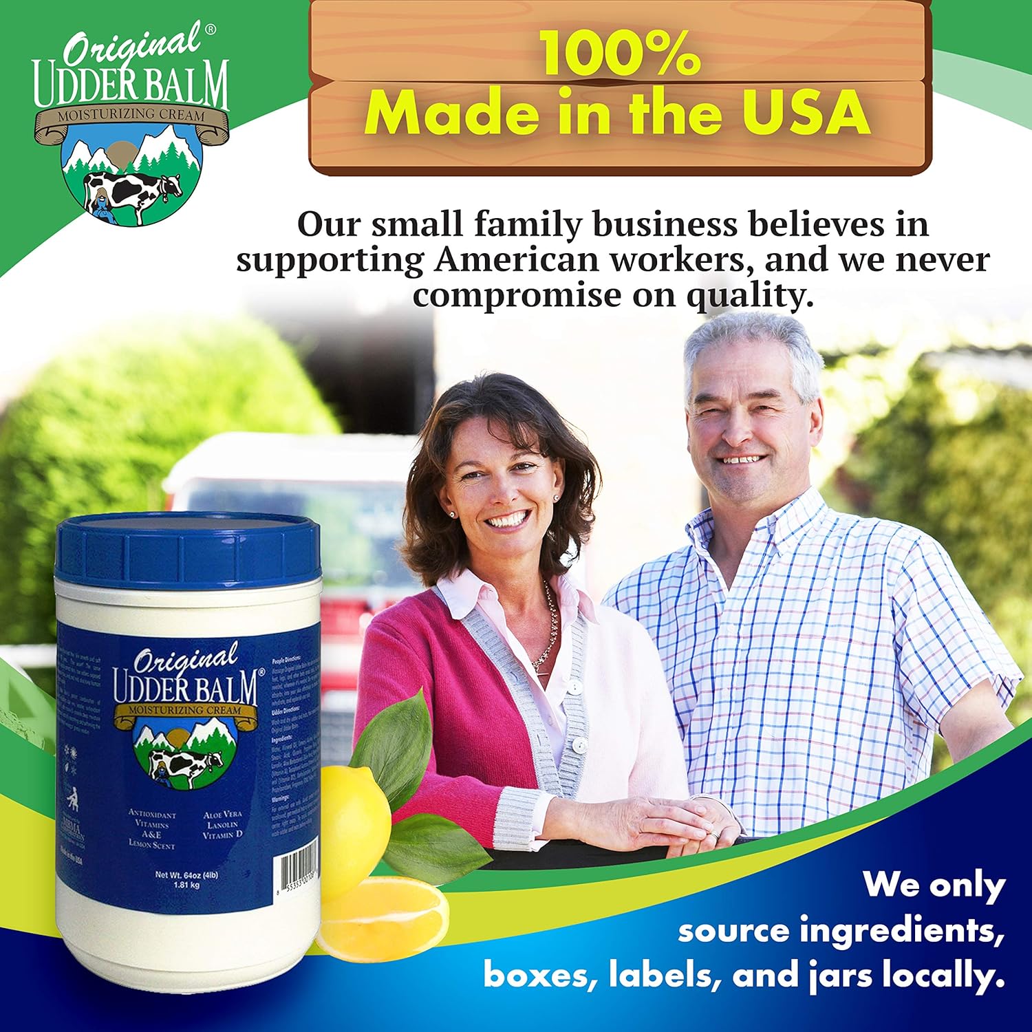 Original Udder Balm 16 oz Pump Jar and 64 oz Refill Tub Bundle - Hypoallergenic Formula, Dye-Free and Fragrance-Free, Body Moisturizing for Very Dry Skin