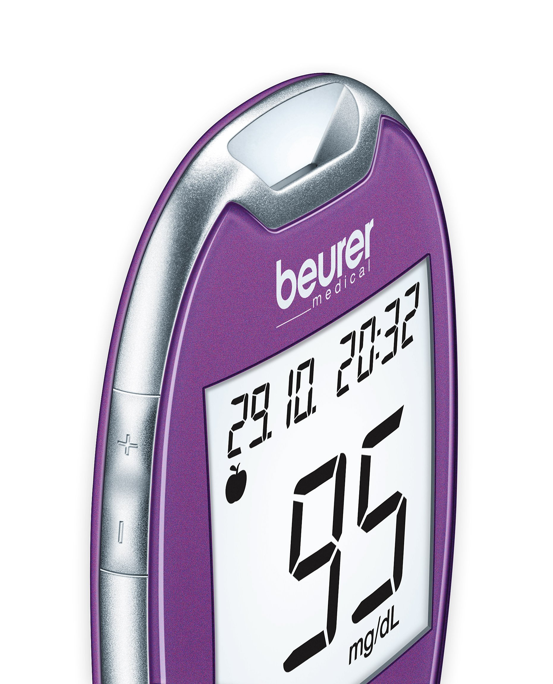 Dispositivo di misurazione della glicemia beurer gl 44 mmol/l - nero, viola, bianco