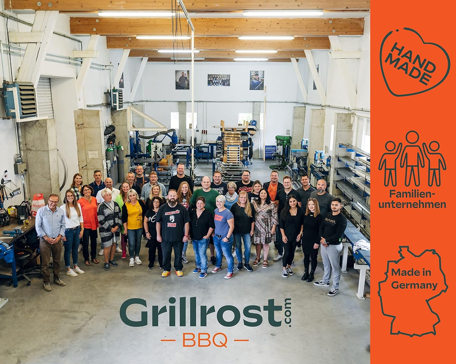 Grillrost.com Das Original Płyta ogniowa 80 100cm oraz akcesoria do beczek i grilla do czajników rozmiar podk³adka dystansowa 3 szt.