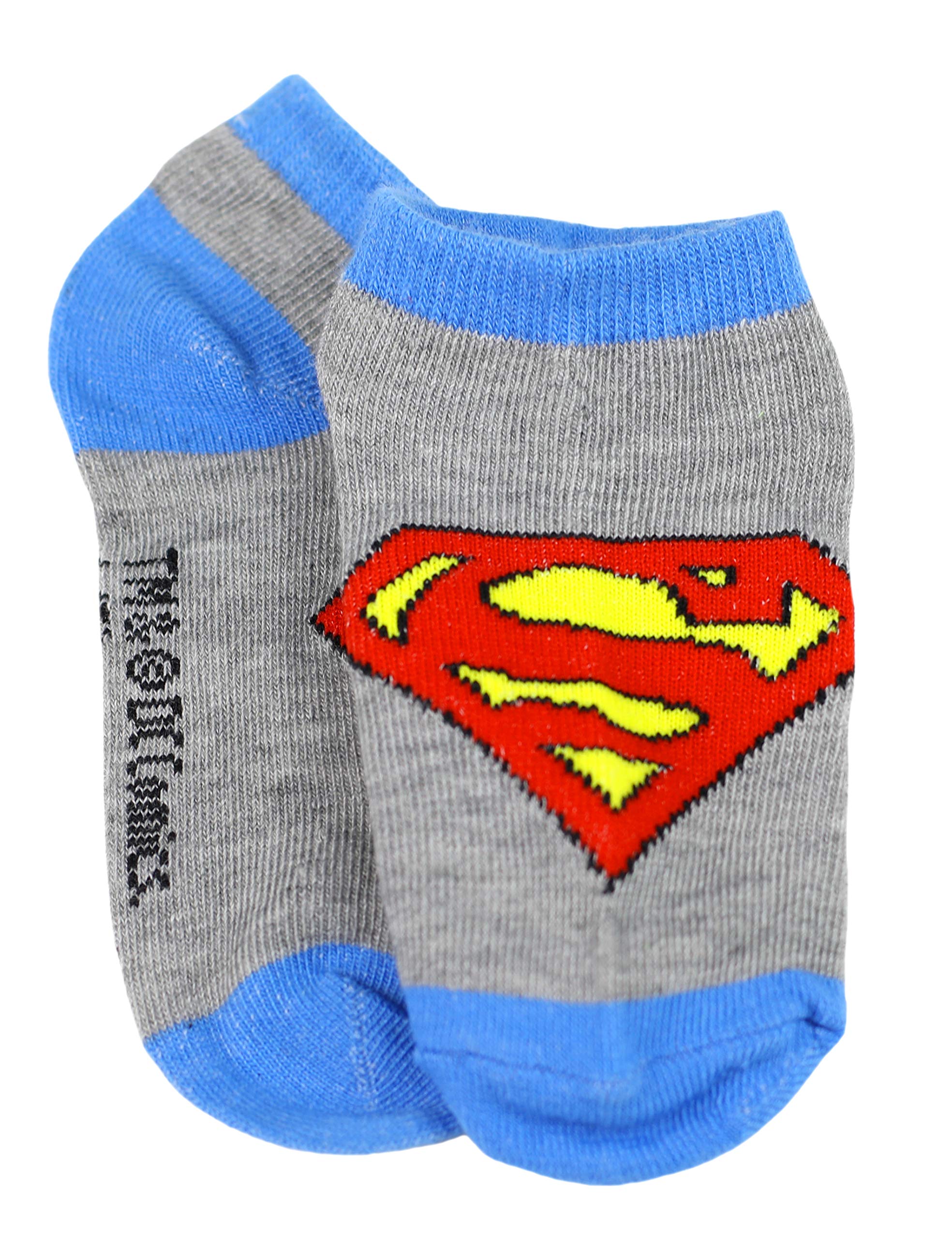 DC Comics Baby Boy's Justice League 4-Pack No Show Socks, 12M-24M (Shoe Size 3-5)