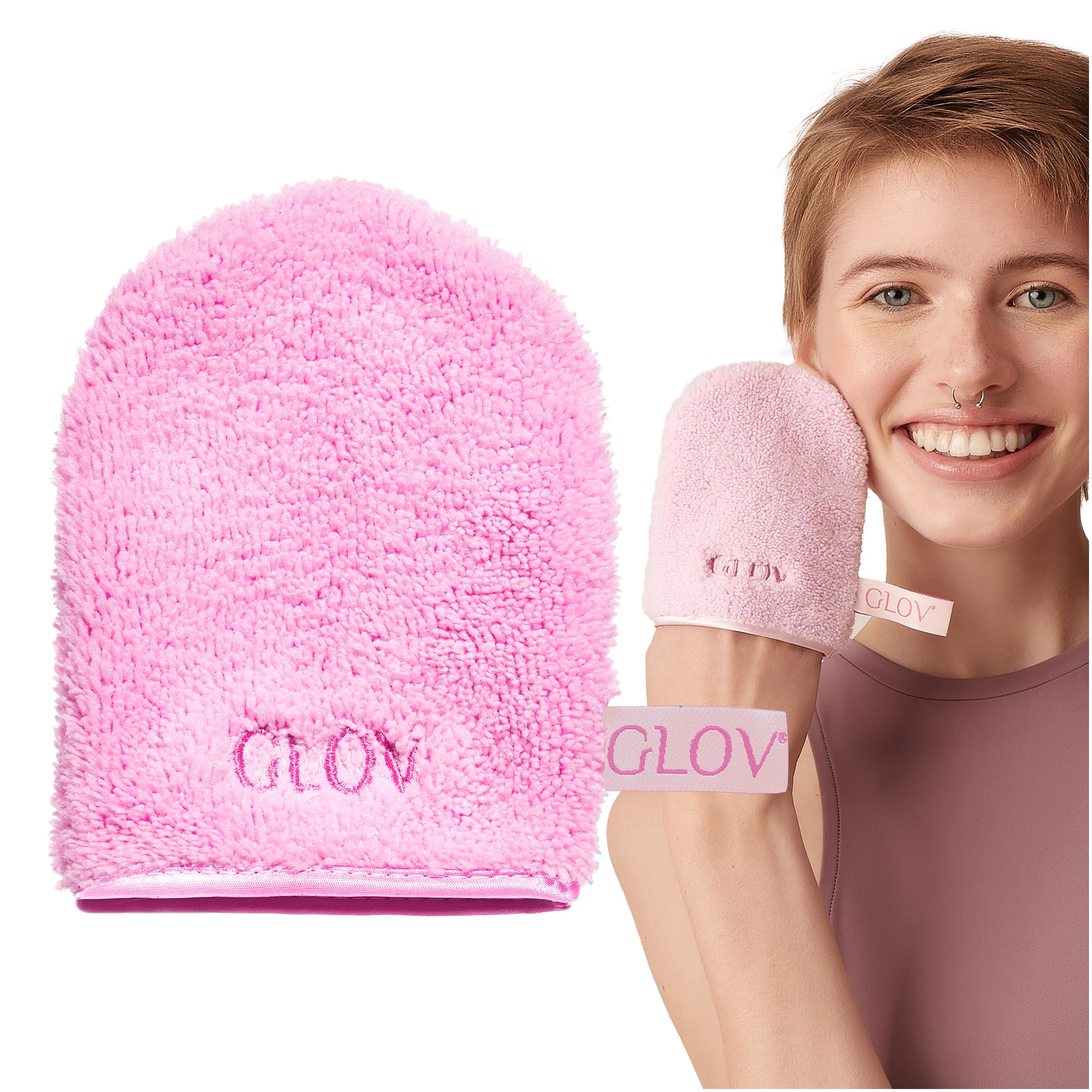 Glov Microfibre Cloth Makeup Remover Cloth Reusable Microfibre Face Care Face for All Skin Types Hypoallergenic Travel-friendly Removes Waterproof Makeup Eco-conscious Makeup