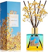 Vista 18 de Cocorina Juego de Difusor de Varillas, Difusor de Varillas de Flores Cachemira Vainilla, Difusor Aromático con Varillas Aceite Esencial de Fragancia