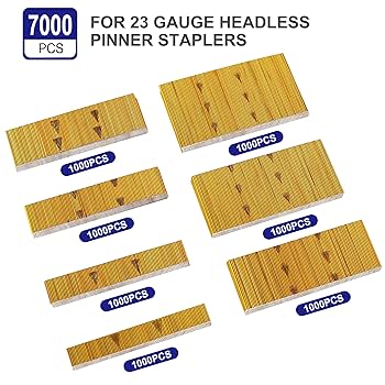 くるにーな HAMWOO 7000 pcs 23 Gauge Pin Nails, Headless Pinner Nails, 7