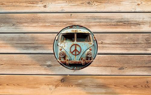 Miniatura 6 de Letrero de metal retro de estaño redondo vintage adecuado para el hogar, tienda de calle, garaje, bar, granja, jardín, multiusos para uso en