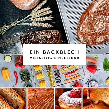 Teglia Forata Per Pane E Pizza - 45.5x37.5 Cm, Compatibile Con Siemens, Bosch, Neff