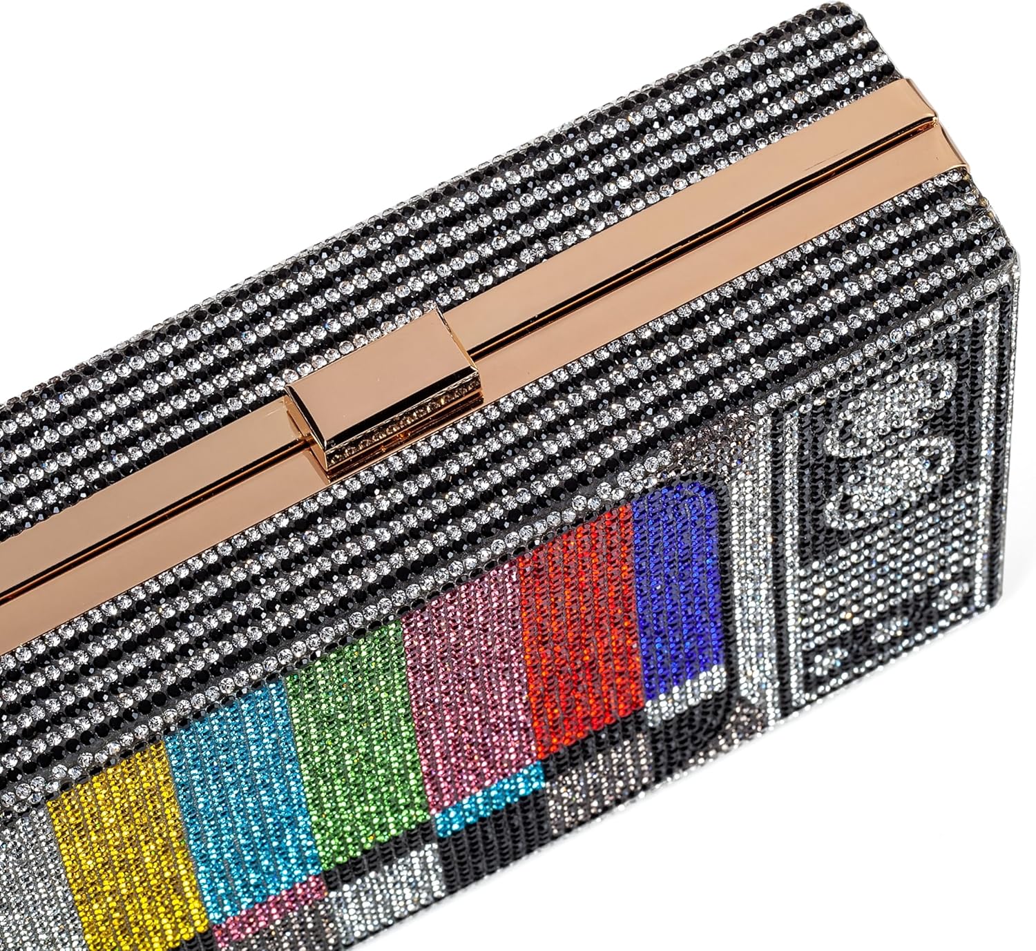Women Retro Crossbody Bag Rhinestone Fun Unique Evening Clutch Purses for Women - Image 3