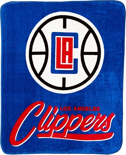 Northwest NBA Los Angeles Clippers Raschel - Manta unisex para adultos, 50 x 60 pulgadas, Signature