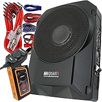 Vista 9 de MB Quart RW-110A Serie de referencia de 800 W, 10 pulgadas, delgado, de perfil bajo, compacto, debajo del asiento, 4 ohmios, con amplificador