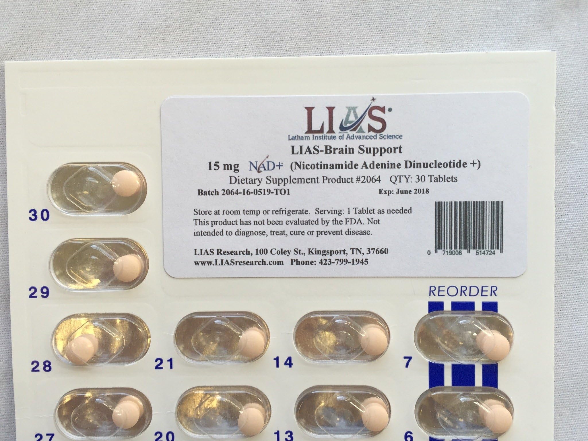 LIAS NAD Brand Brain Support