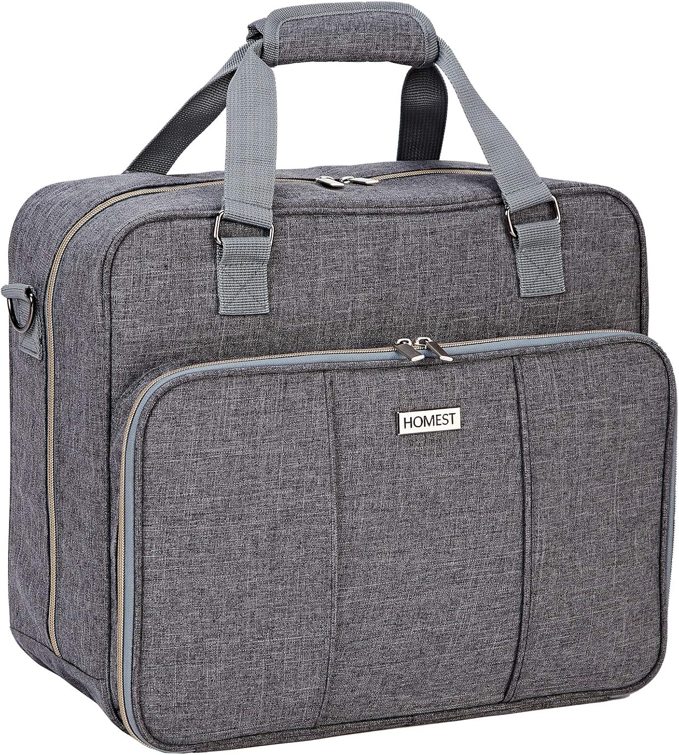 HOMEST Carrying Case for Cricut Easy Press 2 (12"x 10"), Tote Bag Compatible with Cricut Heat Press Machine, Grey (Bag Only)