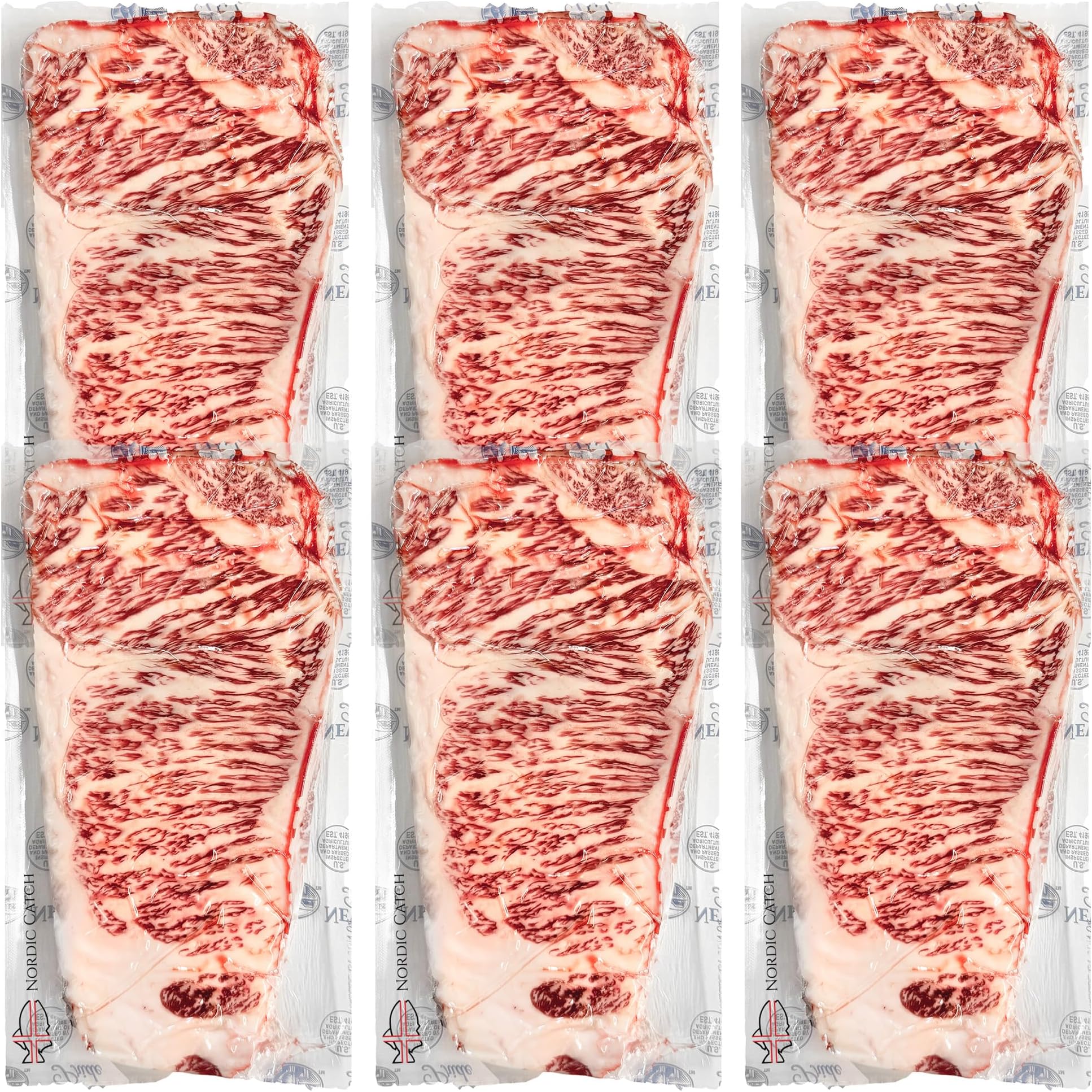 Nordic Catch Grade A5 Japanese Wagyu Steak Without Bone, Always Fresh Thick Cut, Skin-Packed 100% Authentic A5 Wagyu Steak from Kagoshima Reserve - Great Gift