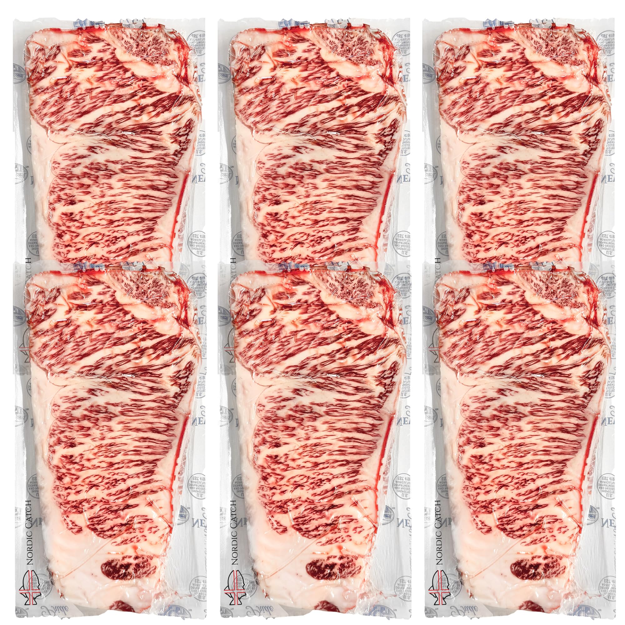 Nordic Catch Grade A5 Japanese Wagyu Steak Without Bone, Always Fresh Thick Cut, Skin-Packed 100% Authentic A5 Wagyu Steak from Kagoshima Reserve - Great Gift