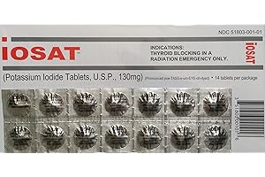 Iosat 130 Mg Potassium Iodide Tablets (3 Pack)