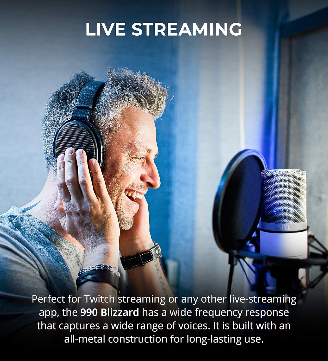 Bеѕt Prоmо MXL 990 Blizzard Condenser Microphone with Blue LED Lights Bundle with Blucoil 10-FT Balanced XLR Cable, Pop Filter Windscreen, and 5-Pack of Reusable Cable Ties Prоmо 40% оƒƒ MXL 990 Blizzard Condenser Microphone with Blue LED Lights Bundle with Blucoil 10-FT Balanced XLR Cable, Pop Filter Windscreen, and 5-Pack of Reusable Cable Ties