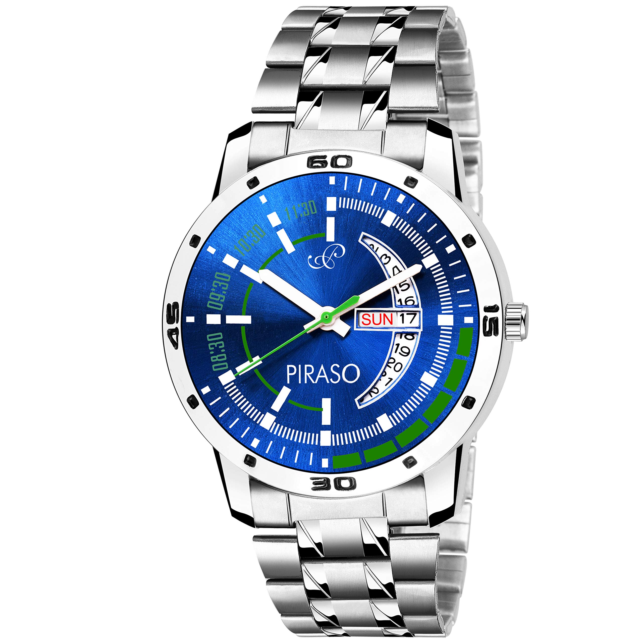 PIRASO Times- Quartz Day & Date Series Royal Blue Chain Watch for Boys & Mens-27-BL-CK (B07NKX4GLH) Amazon Price History, Amazon Price Tracker