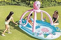 Vista 6 de INTEX Friendly Octopus Piscina Inflable para Niños: Piscina Inflable para Niños con Rociador de Agua y Tobogán – Almohadilla para Salpicaduras – 92