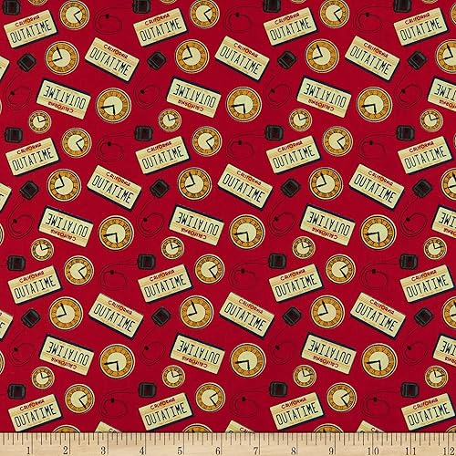 Regreso al futuro Outatime rojo, tela de The Yard