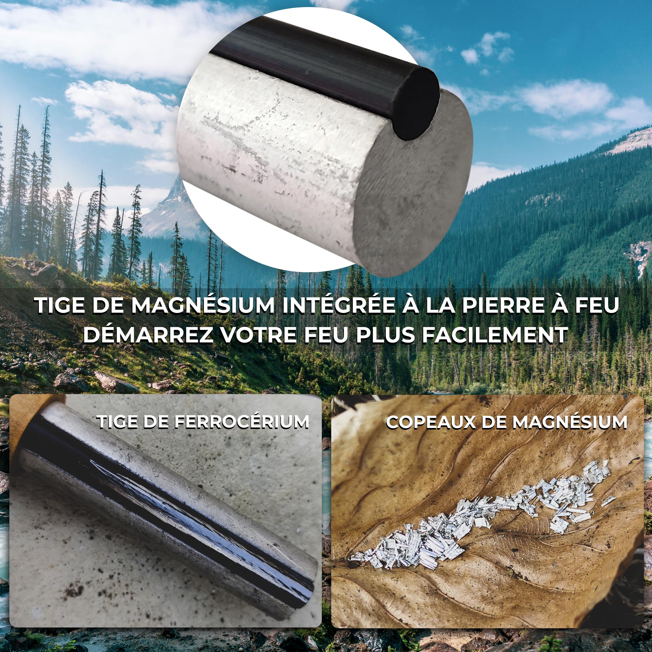 meilleur Pierre Feu Firesteel scout army light my fire de survie allume feu xxl firesteel tige allume feu bushcraft survivaliste