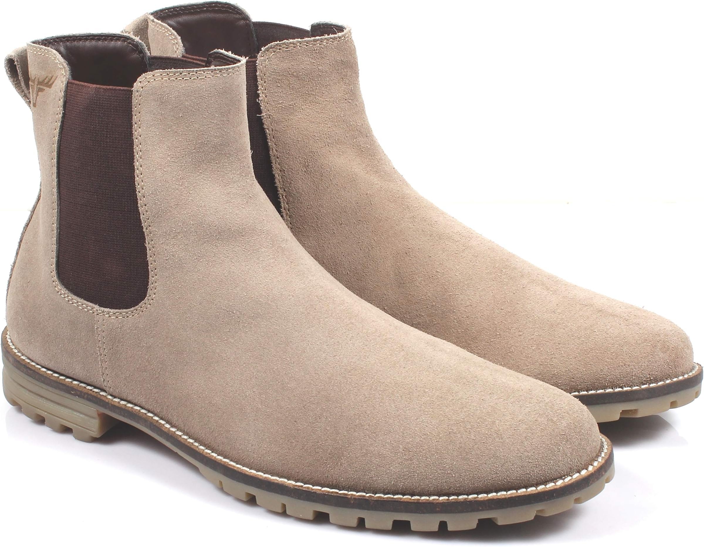 Freacksters Men's Suede Leather Chelsea Boots