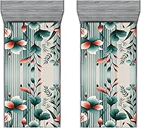 Vista 182 de Ambesonne - Sábana bajera ajustable multicolor, en colores y tres tamaños Azul y gris