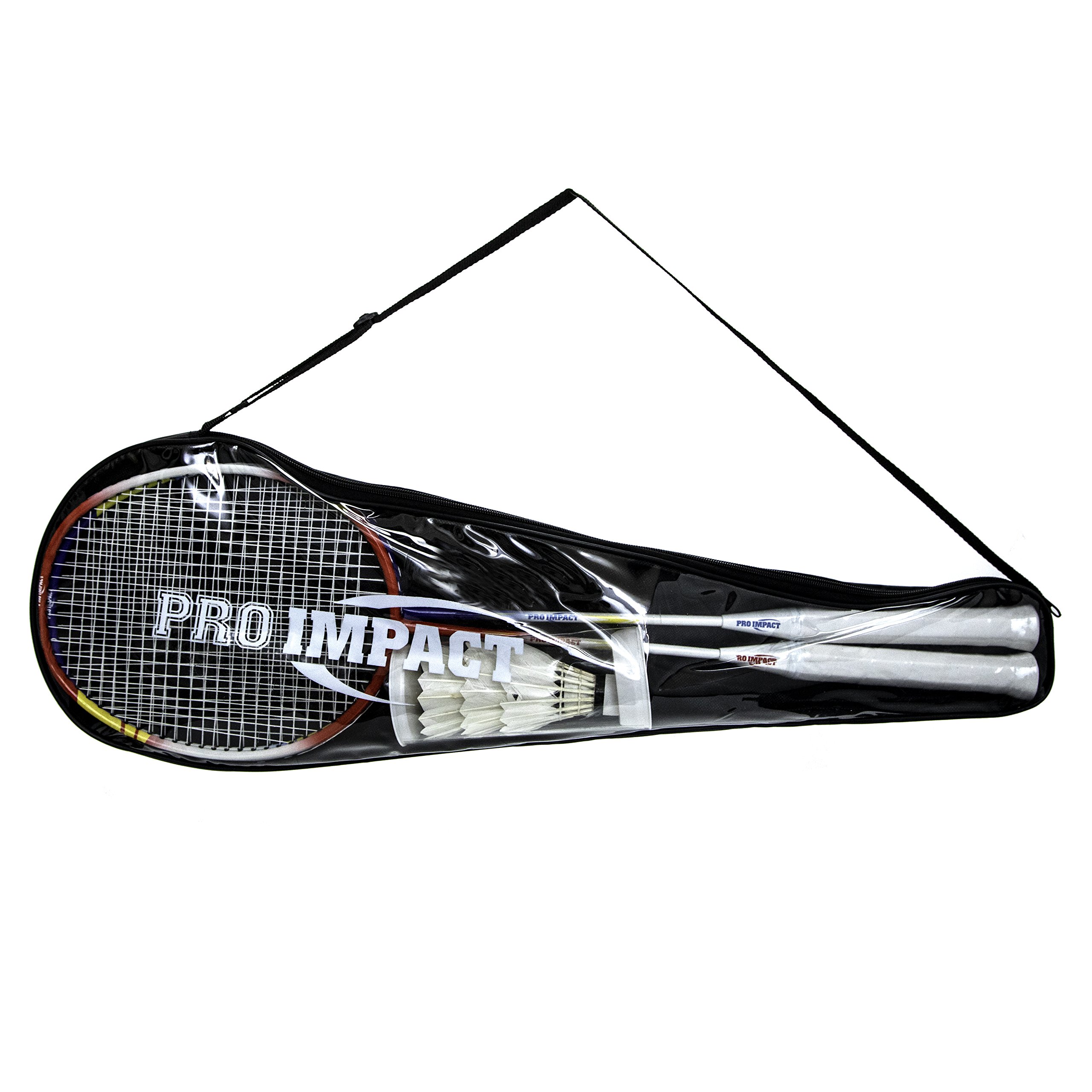 Juego de bádminton Incluye 2 Raquetas de bádminton, 3 Plumas y Funda