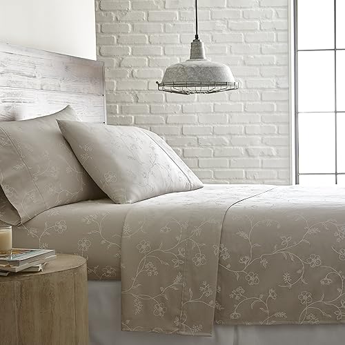 Miniatura 1 de Southshore Ropa de cama - BRITEYARN - Juego de sábanas con Eglantinas impresas - 300 hilos de rosca, 100% algodón, Bolsillos extra profundos, satén,