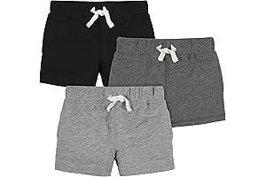 Baby-Boy Toddler Summer Essentials Set of 3 Knit-Short Pants