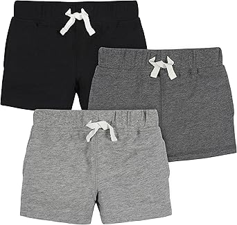 Gerber Baby Boys 3-Pack Pull-on Knit Shorts