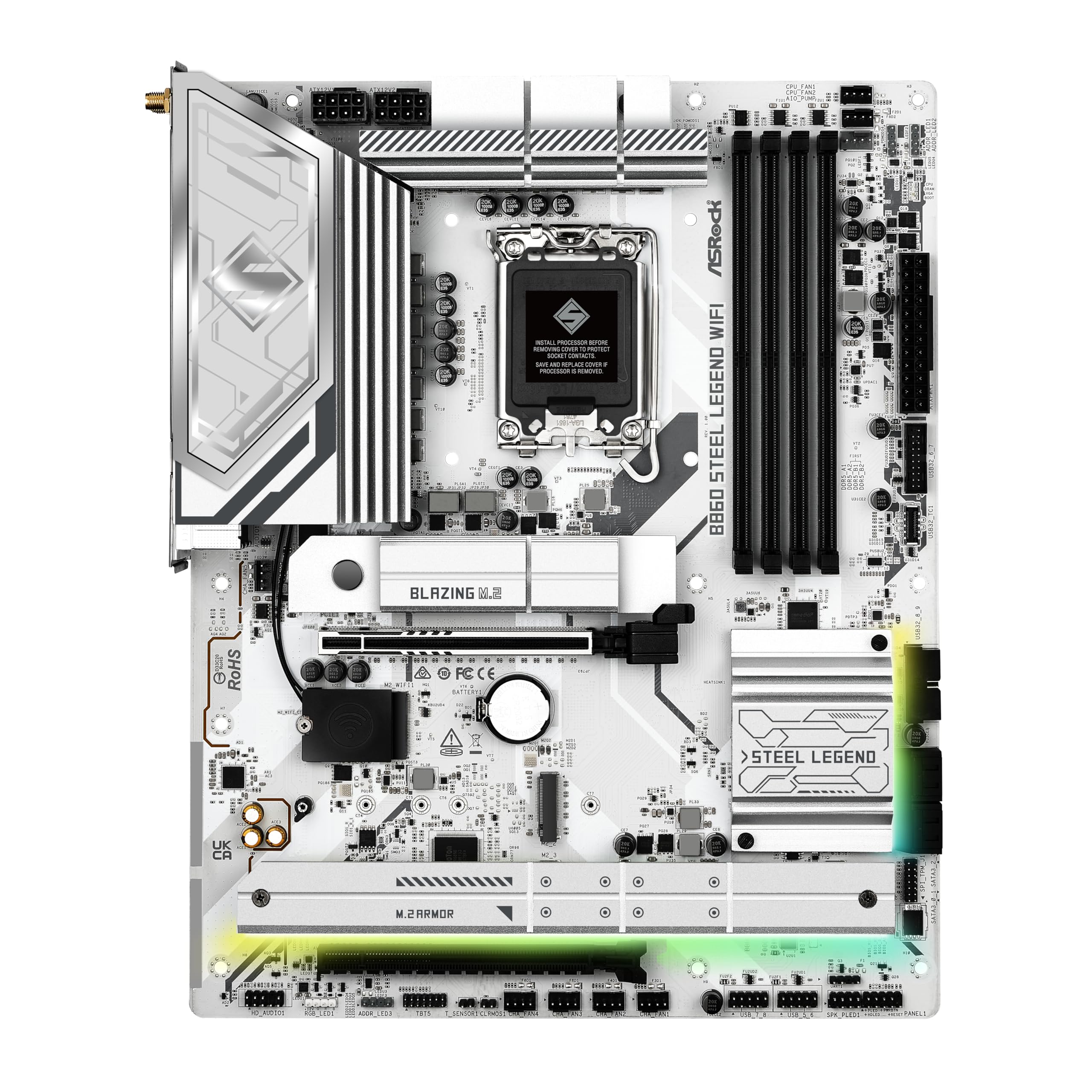 Amazon.co.jp: ASRock マザーボード B860 Steel Legend WiFi