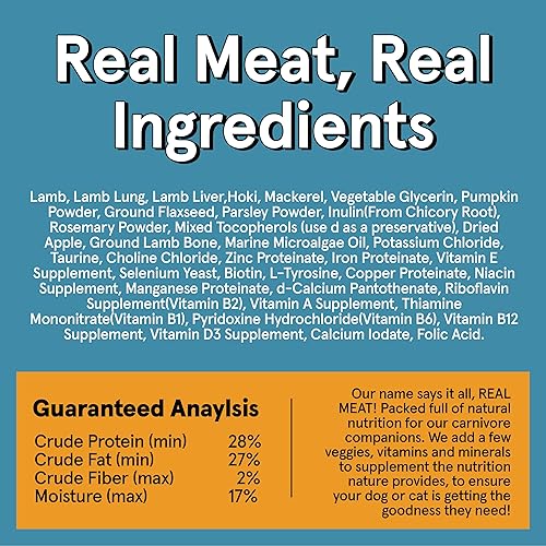 Miniatura 8 de Alimentos naturales para perros y gatos sin cereales (cordero y pescado, 5 libras)