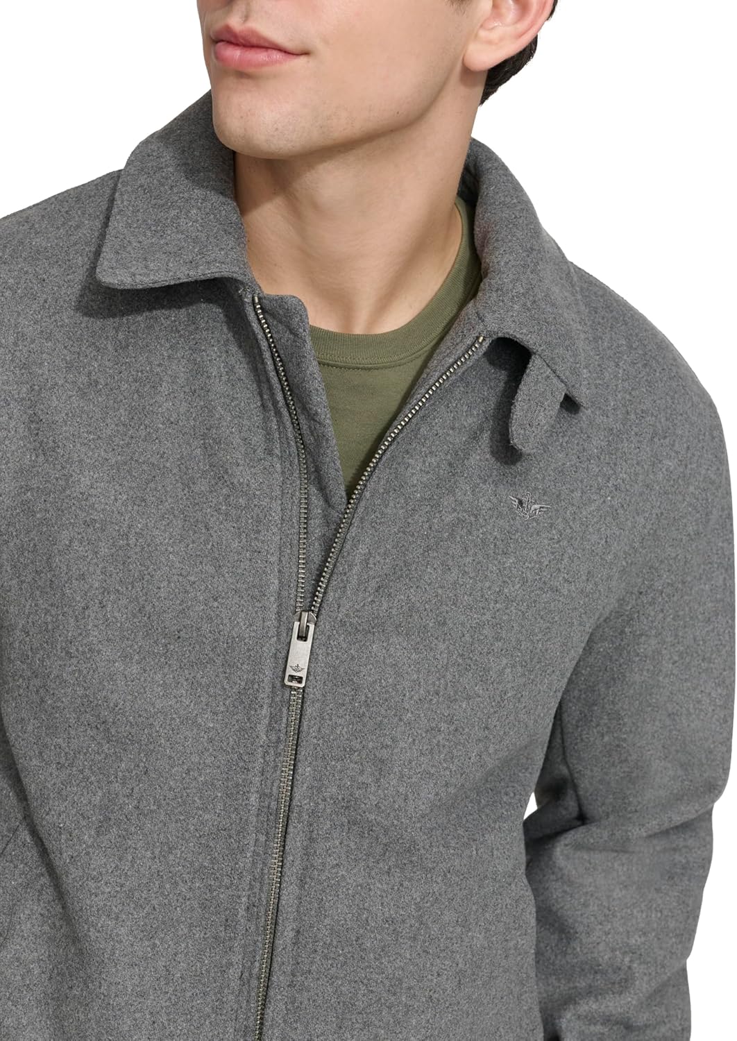 DOCKERS Men's Wool Blend Harrington Bomber