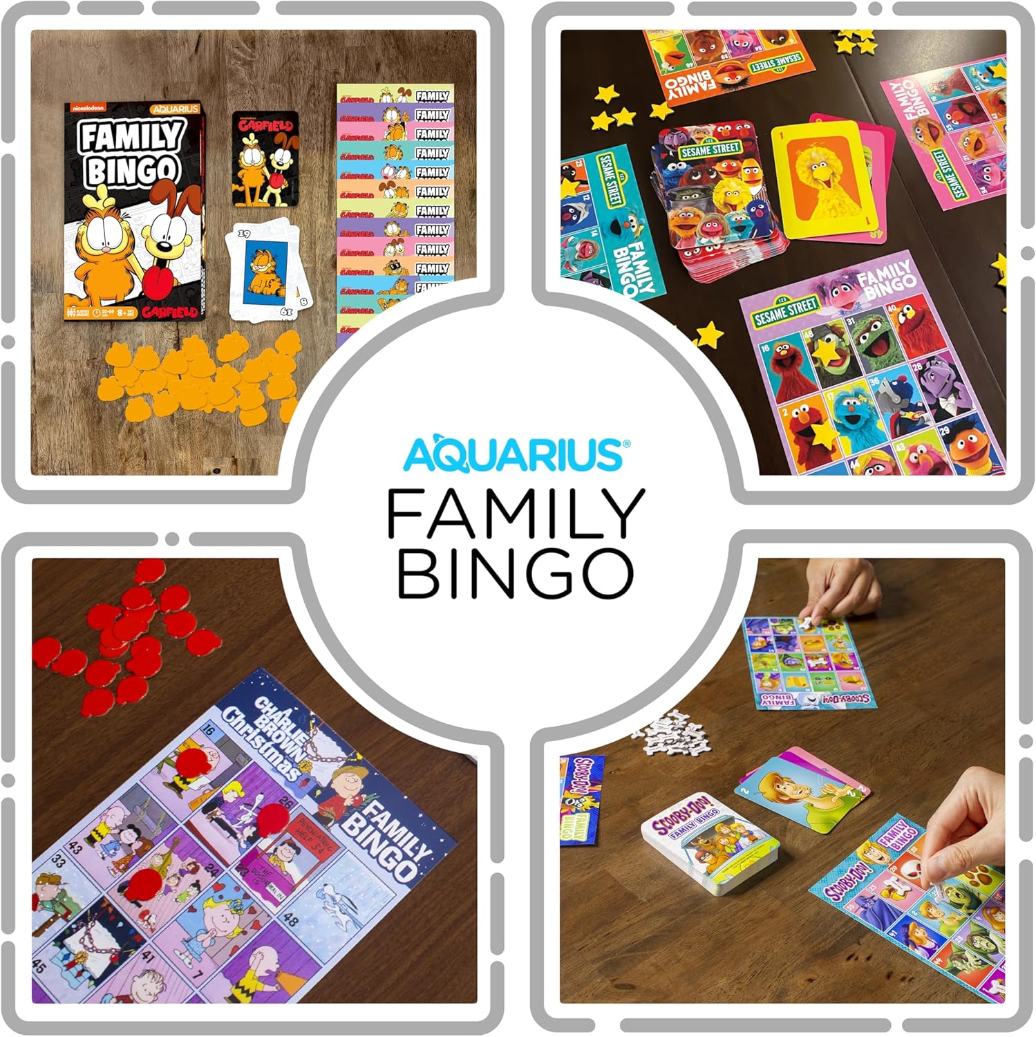 Aquarius Garfield Family Bingo Game - Fun Family Party Game for Kids, Teens & Adults - Entertaining Game Night Gift - Officially Licensed Garfield Merchandise