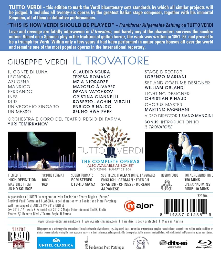 その他 Il Trovatore [Blu-ray] d2ldlup Amazon.co.jp | Il Trovatore [Blu-ray] DVD・ブルーレイ