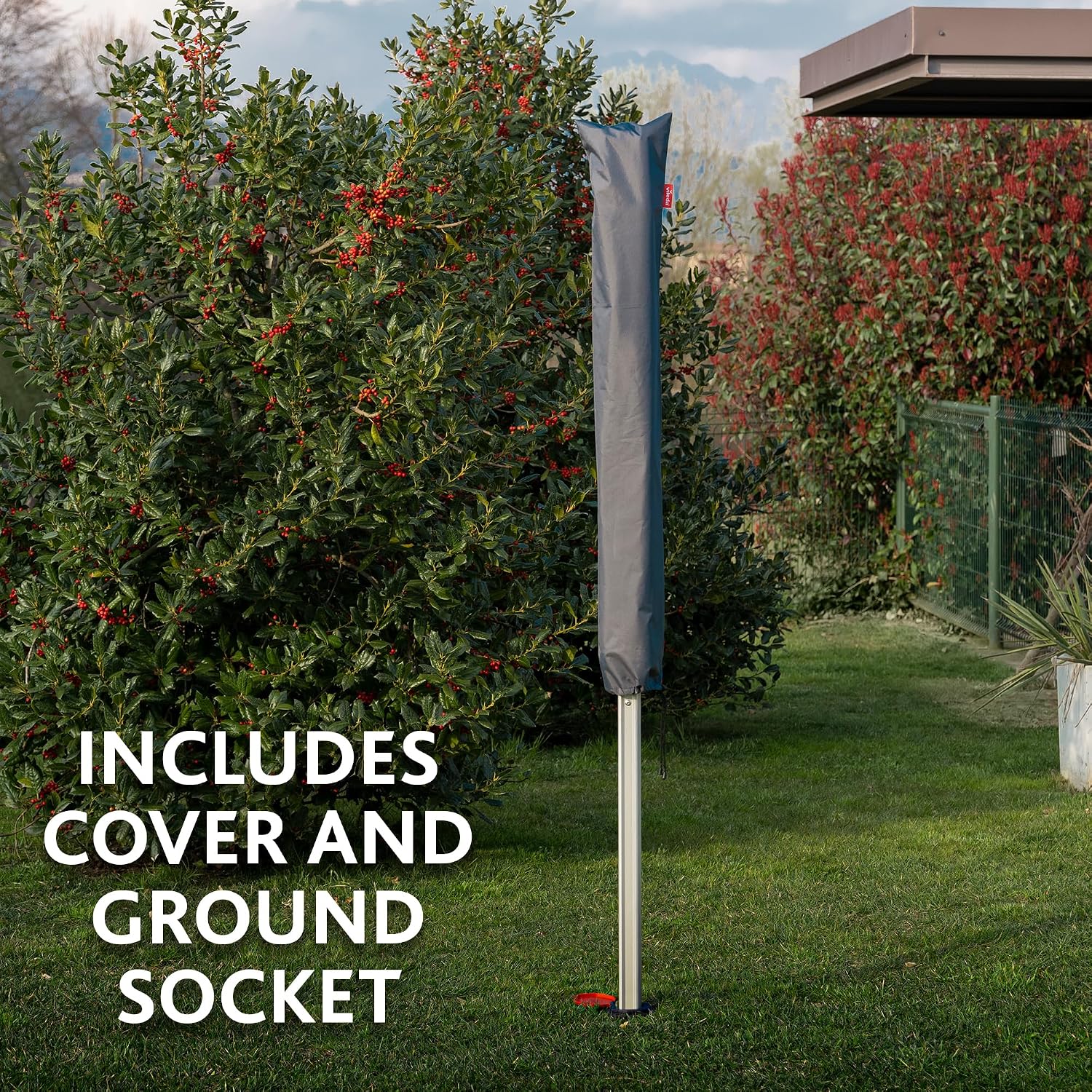 Vileda Rotary Washing line, Aluminium Linen, Gray, 10 x 10 x 216
