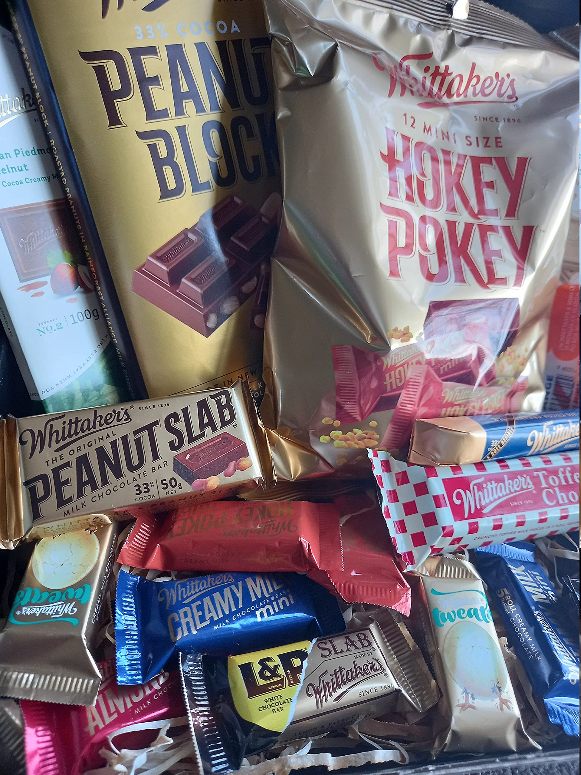 KiwiGrub Whittaker's Favourite Chocolate New Zealand Gift Basket (21