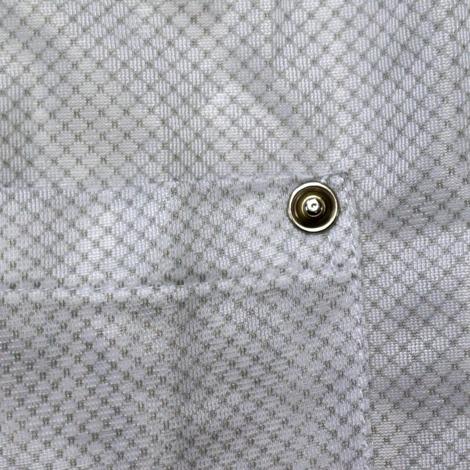 ESD Jacket, 90% Polyester, 10% Carbon, Knit Cuff, Hands Free Grounding, Good for 100 Washes, White, Large