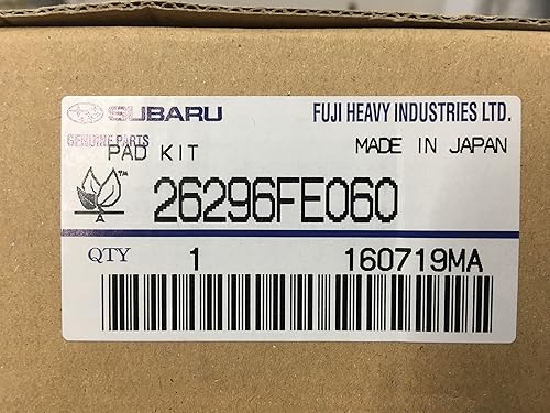 Kit de pastillas de freno delanteras Subaru Impreza Wrx 2002 2003 26296FE060 OEM y clips