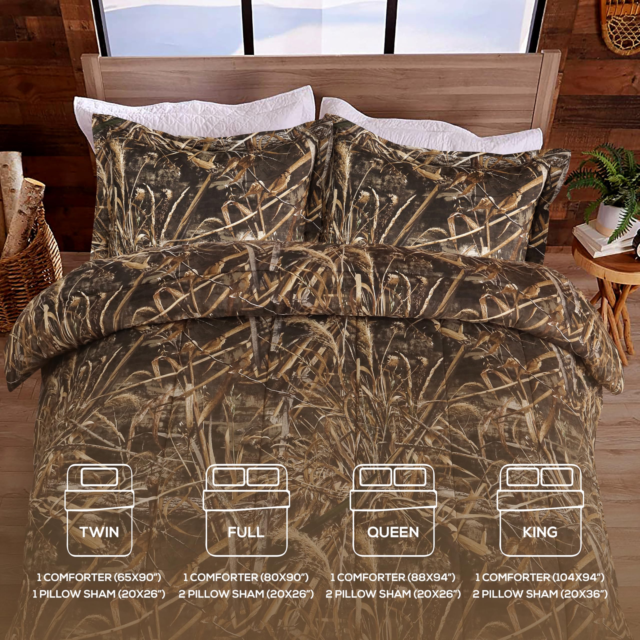 Amazon.com: VISI-ONE Realtree Max-5 Camo King 3 Piece Comforter