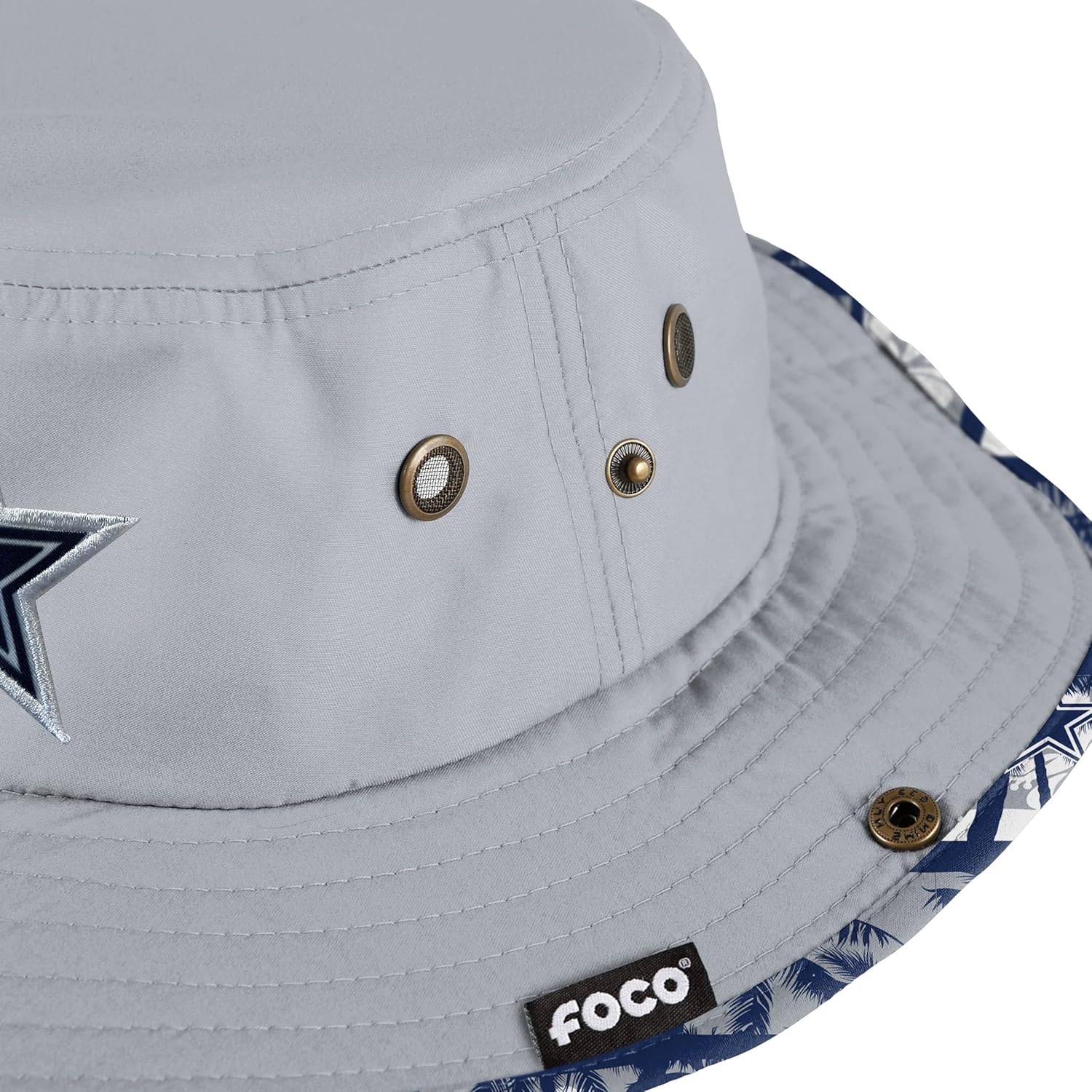 NFL Team Logo Solid Hybrid Sport Outdoor Sun Bucket Boonie Hat - Image 4